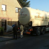 Der Lagerraum ist fertig, die Pellets können kommen